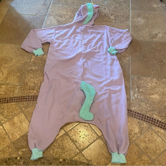 NEWCOSPLAY Purple Mint Green Unicorn Onesie with Hood Size Small - Picture 5 of 6